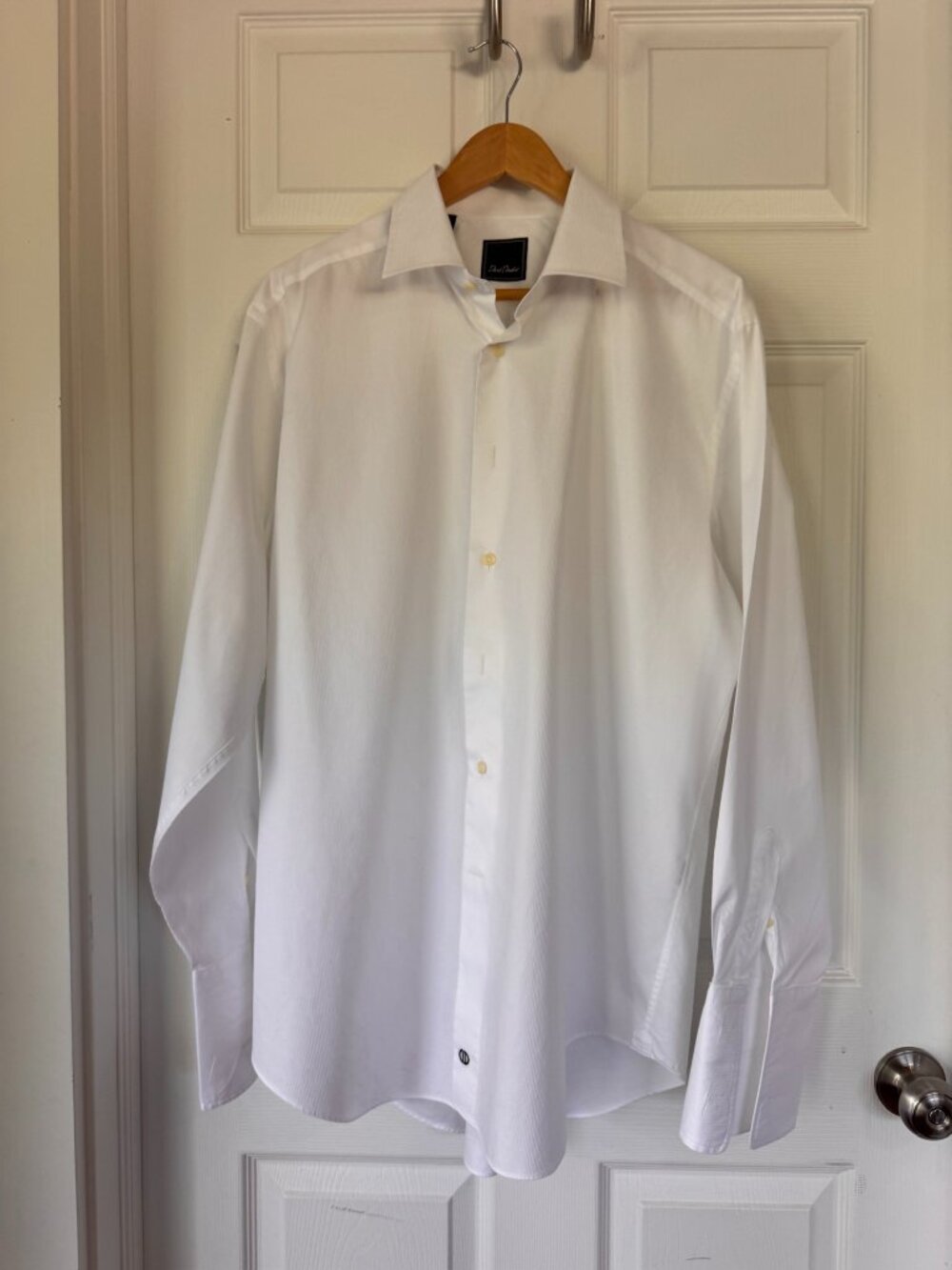 Refined! David Donahue White Twill Dress Shirt | - Picture 4 of 5